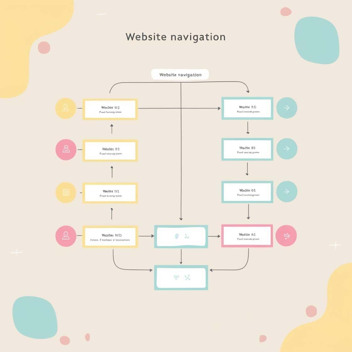 friendly flow diagram for website navigation