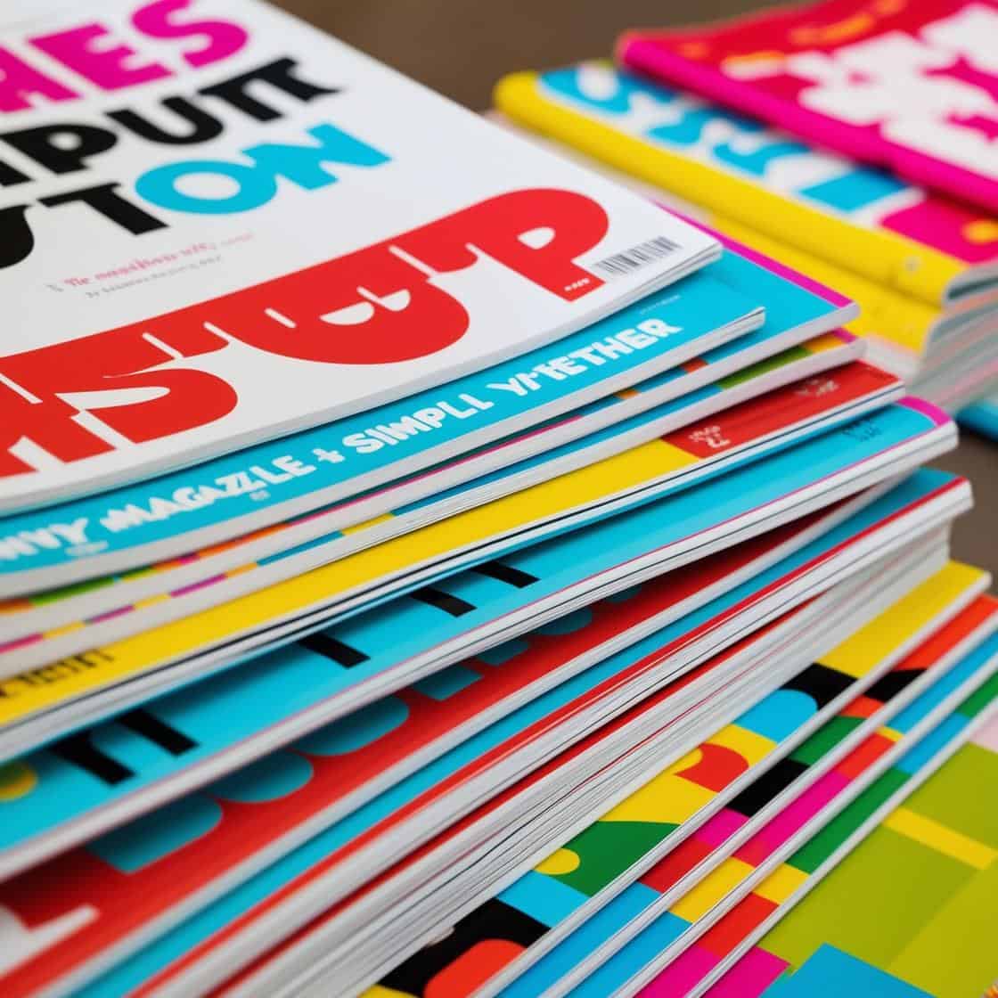 Website Vs. Web Page What's the difference? a stack of colorful magazines