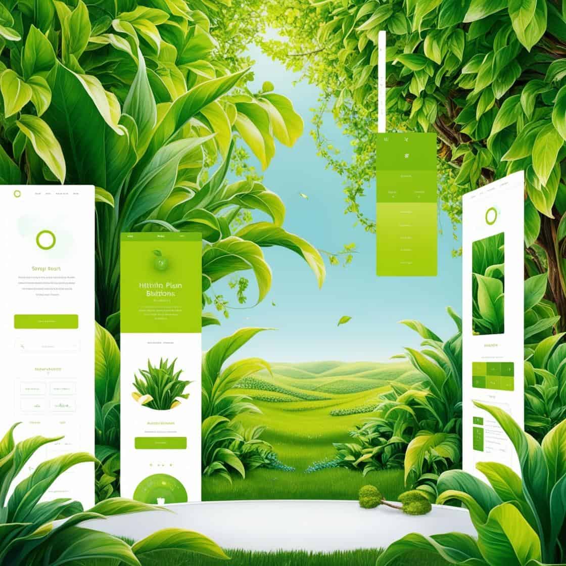 the creation of a website in a green world