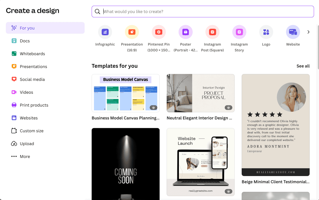 Canva template