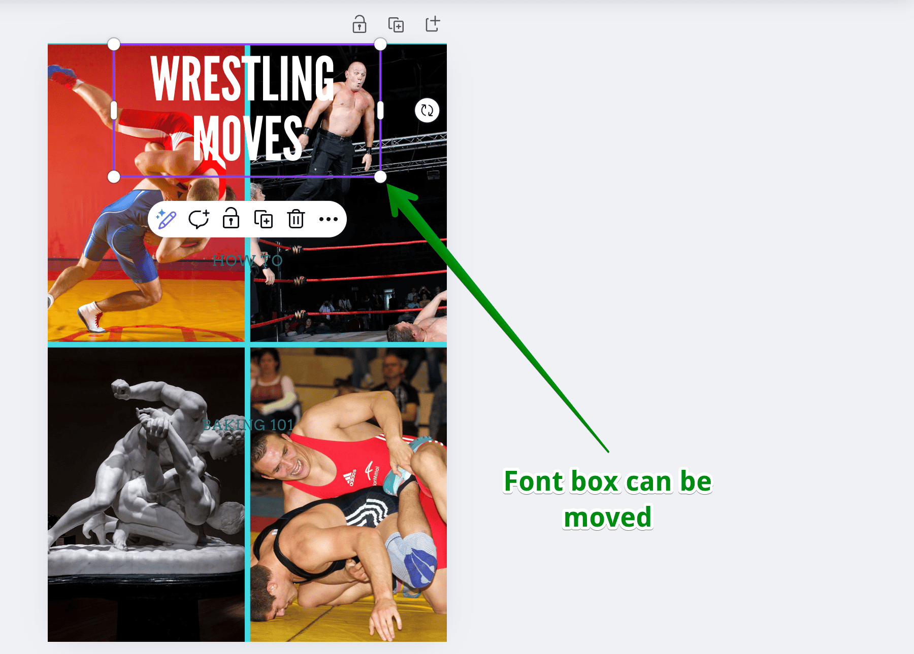 Font box moved