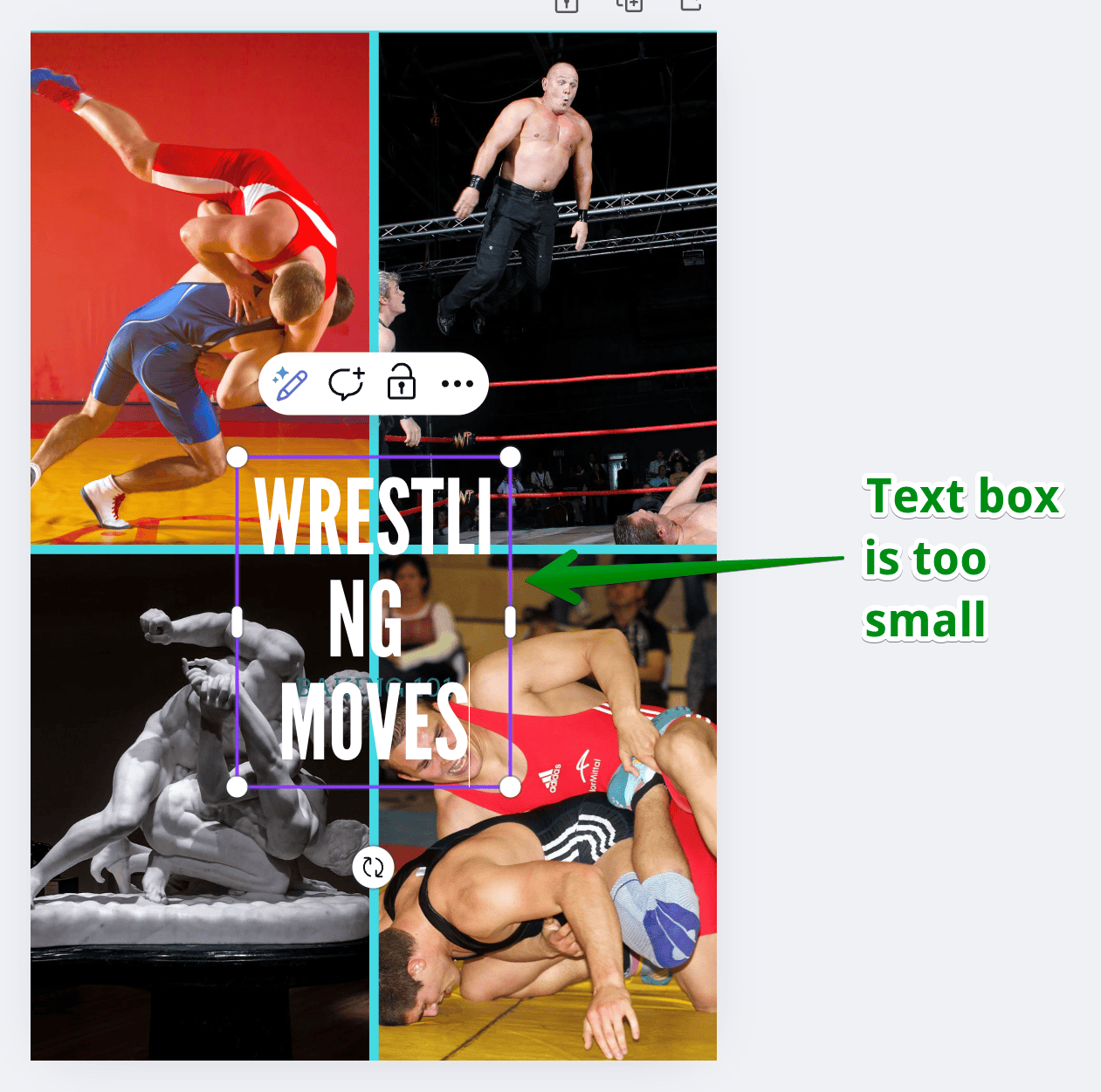Text box too small