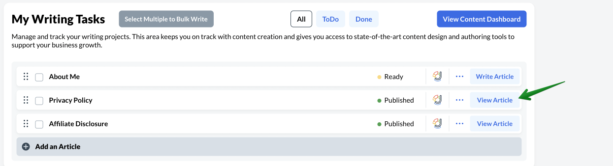 Write Privacy policy Write Privacy policy