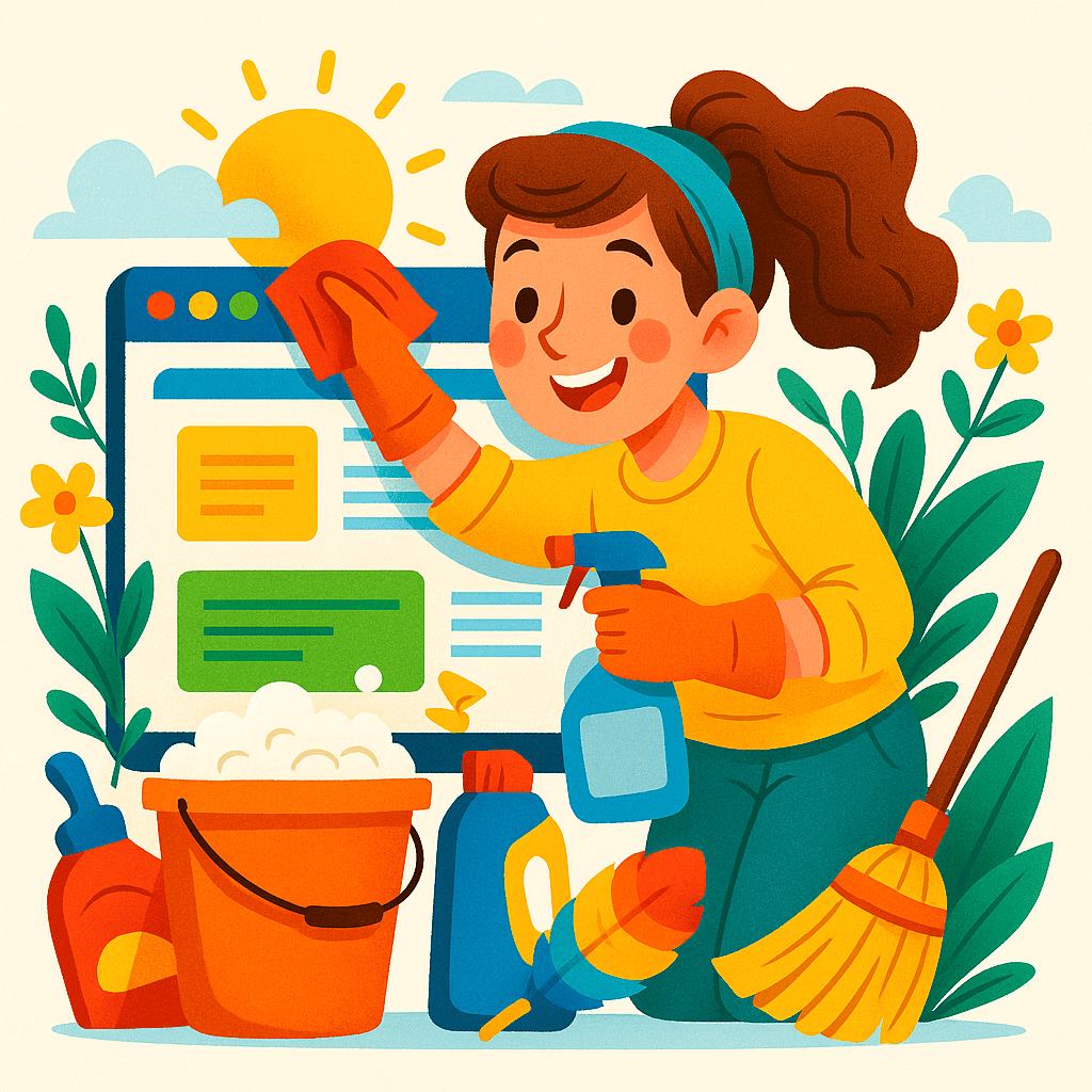 spring clean your website