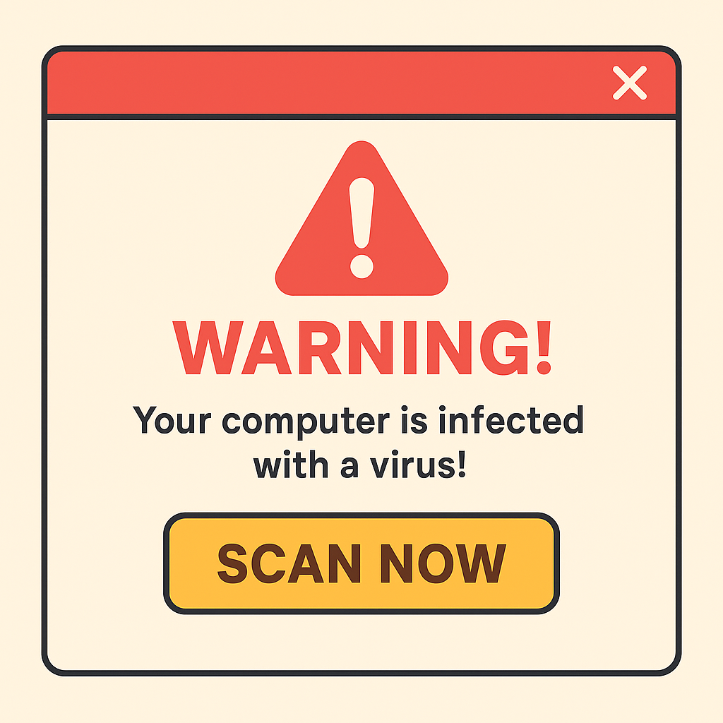 Scam Pop up Scam Pop up