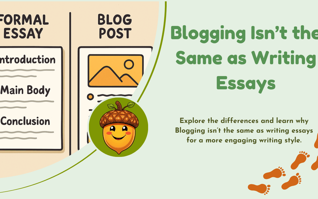 Blogging Isn’t The Same As Writing Essays