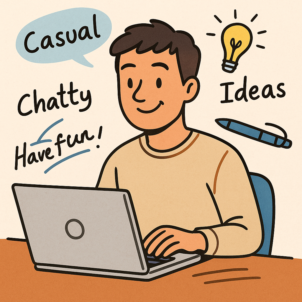 Blogging isn't the same as writing essays | happy blogger