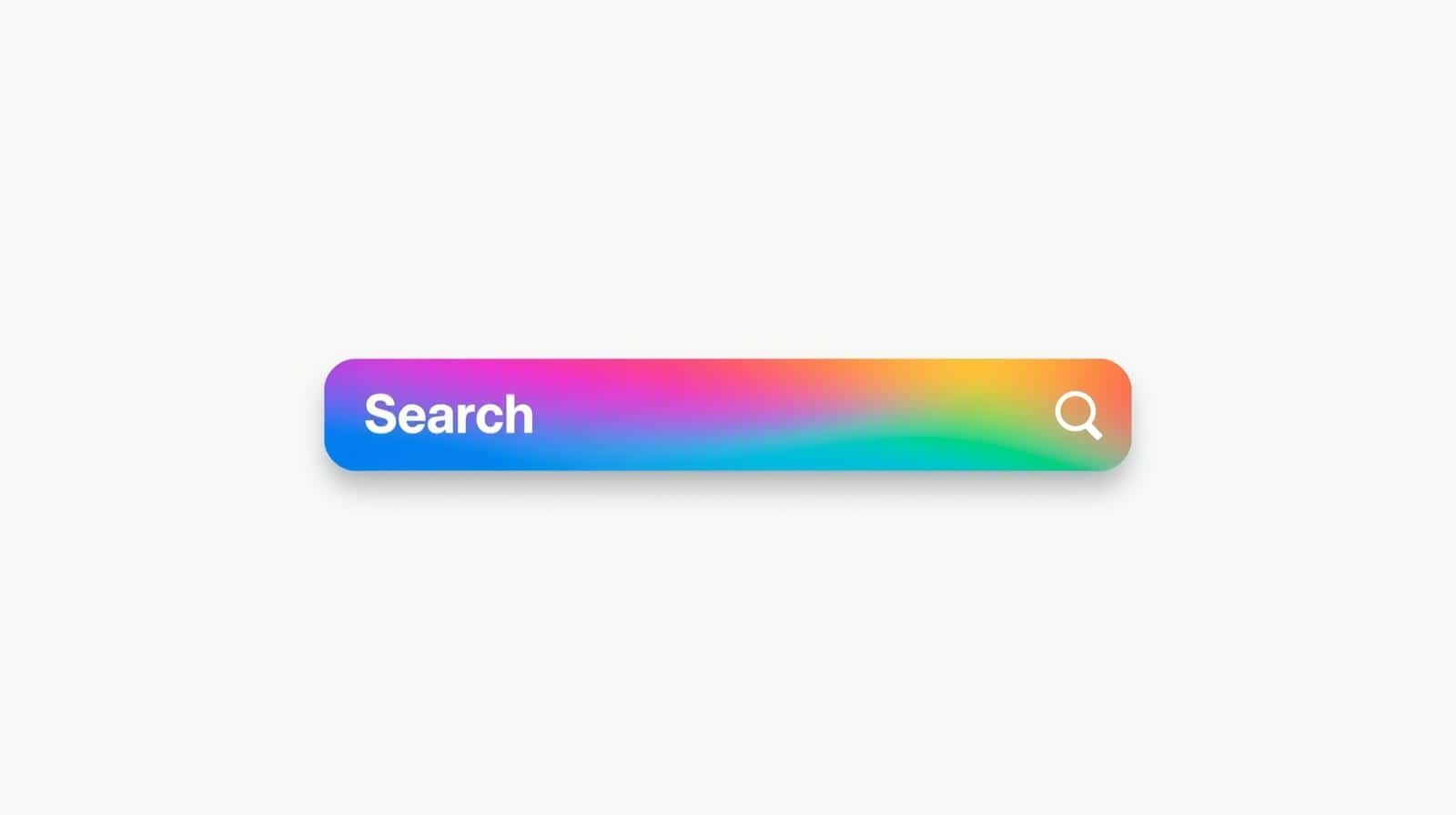 A colourful search bar|how to use the search bar