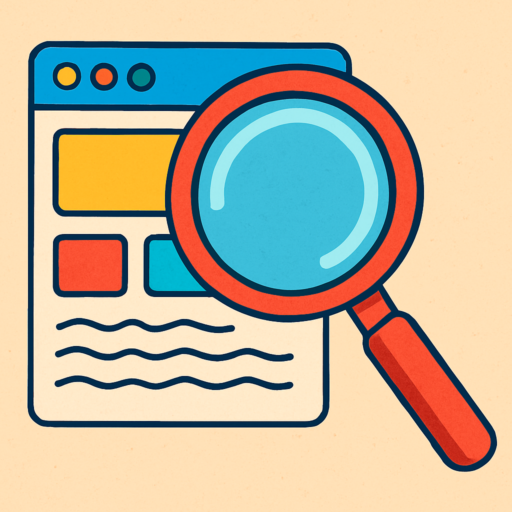 Illustration showing how search engines look at a website | SEO Basics Explained Simply