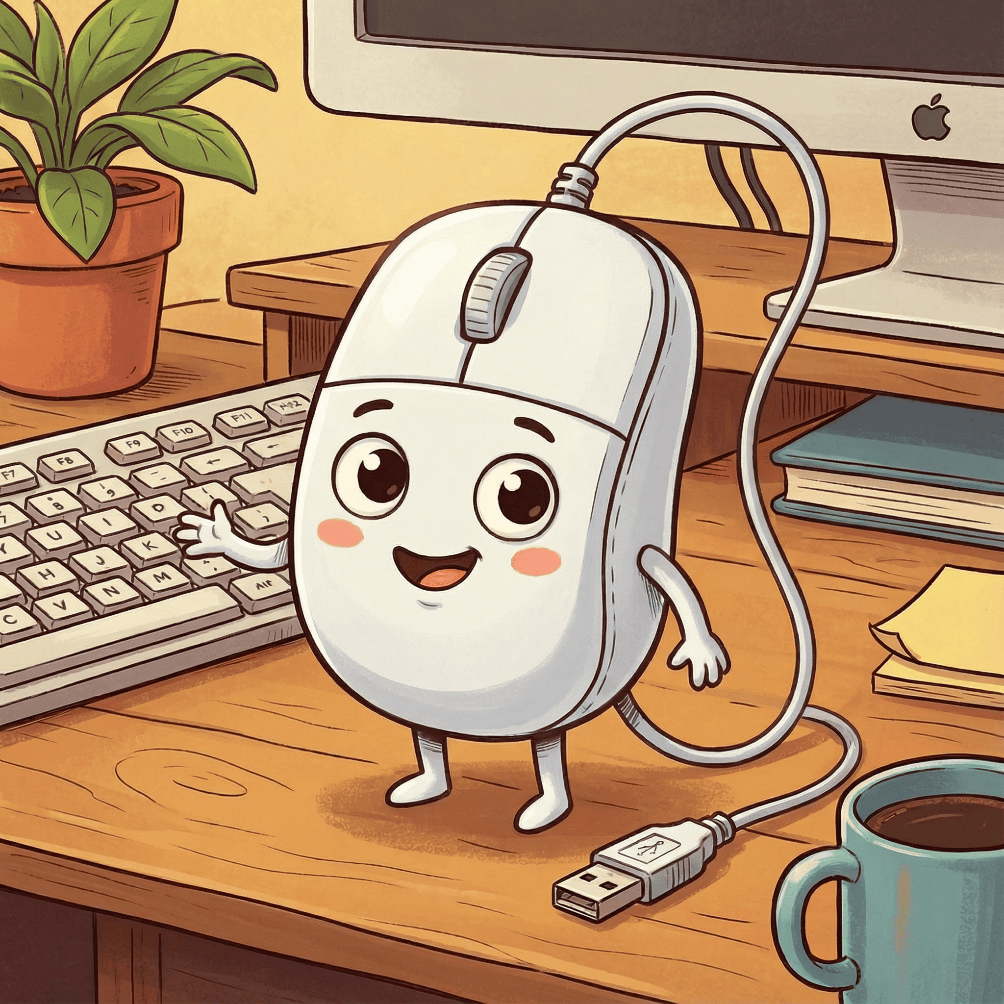 Friendly mouse- How to use a computer mouse